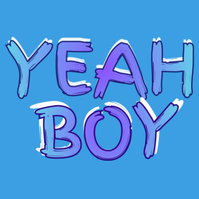 Yeah Boy - Cloke Mens Outline Tee - T101 Design