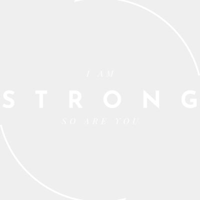 Affirmation   Strong  White on Dark   2  Thumbnail