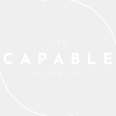 Affirmation  Capable  White on Dark  Thumbnail